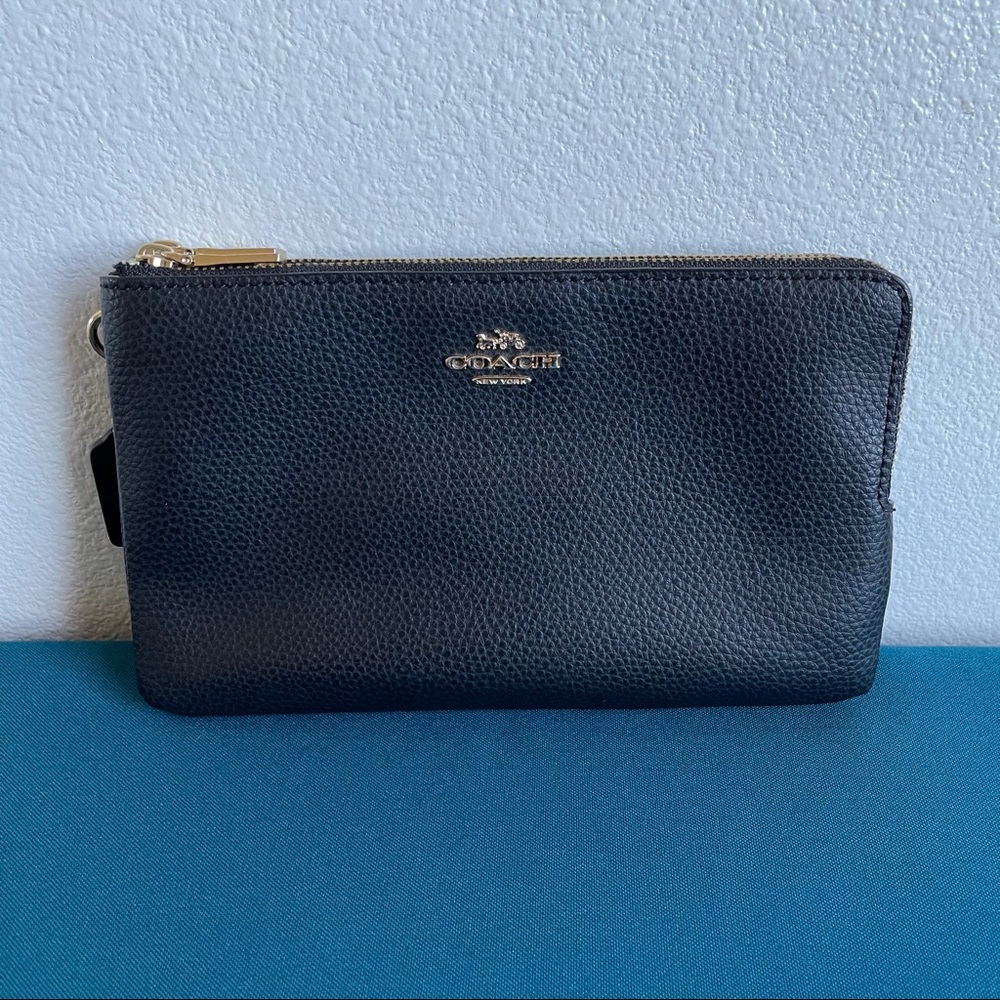 Coach Double Zip Wallet Clutch